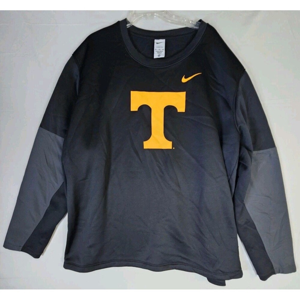 NIKE Sweatshirt Men's Sz 4XL Black TENNESSEE VOLUNTEERS VOLS Therma-FIT Football